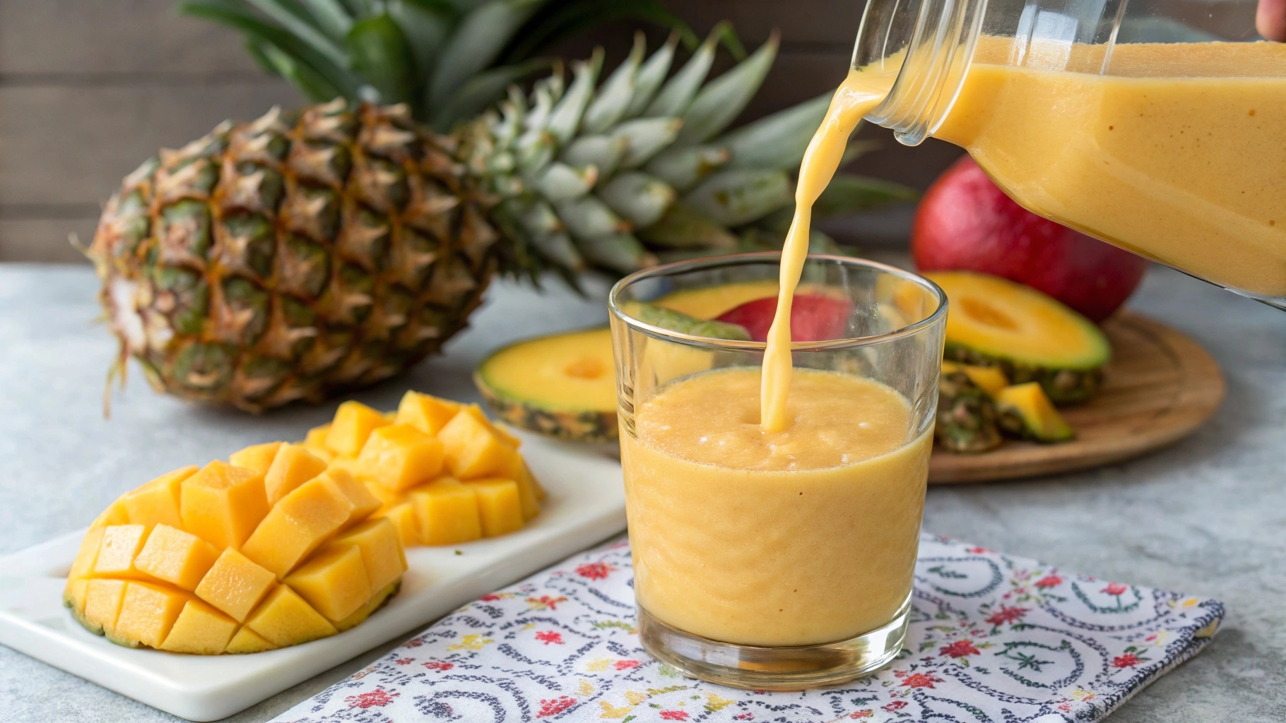 Refreshing Pineapple Mango Smoothie 
