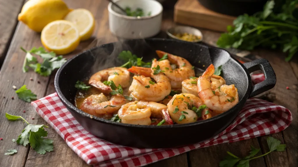buttered-shrimp recipe-in-skillet-lemon-herb-recipe
