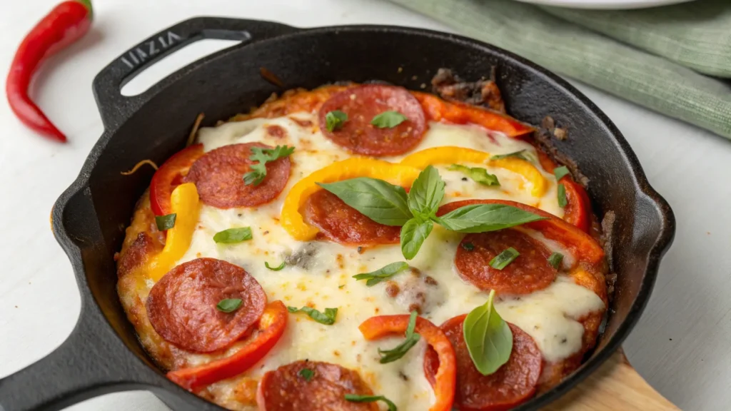Low Carb Crustless Pizza Bowl