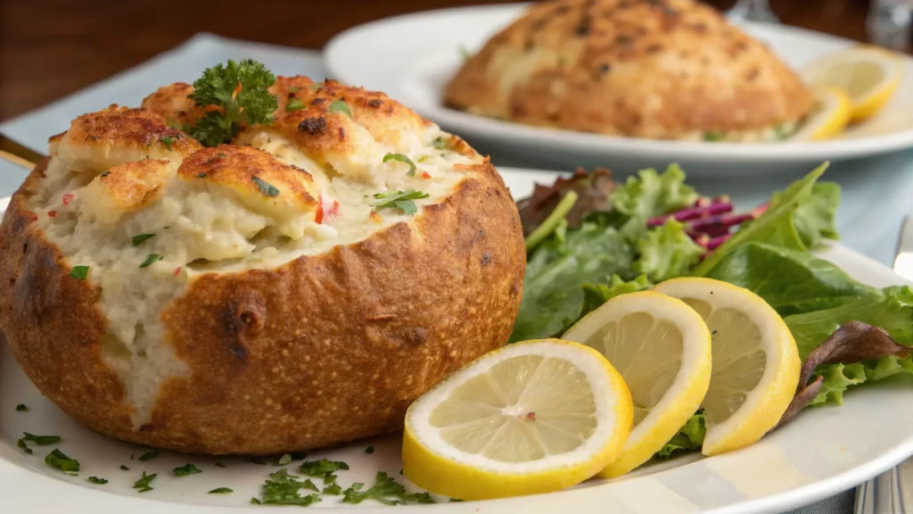 baked crab bom