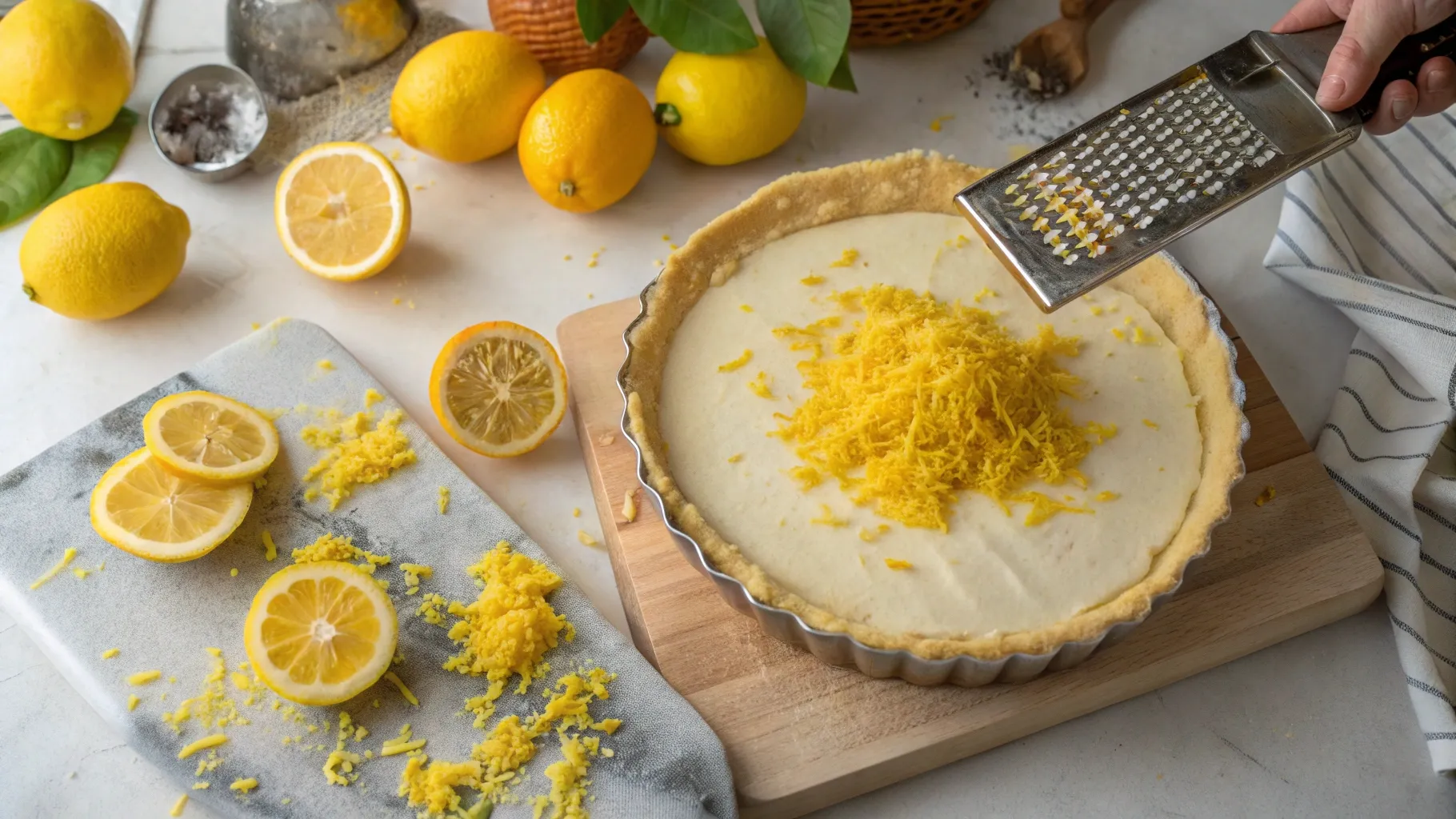 shot-showing-grated-lemon-zest-being-fold