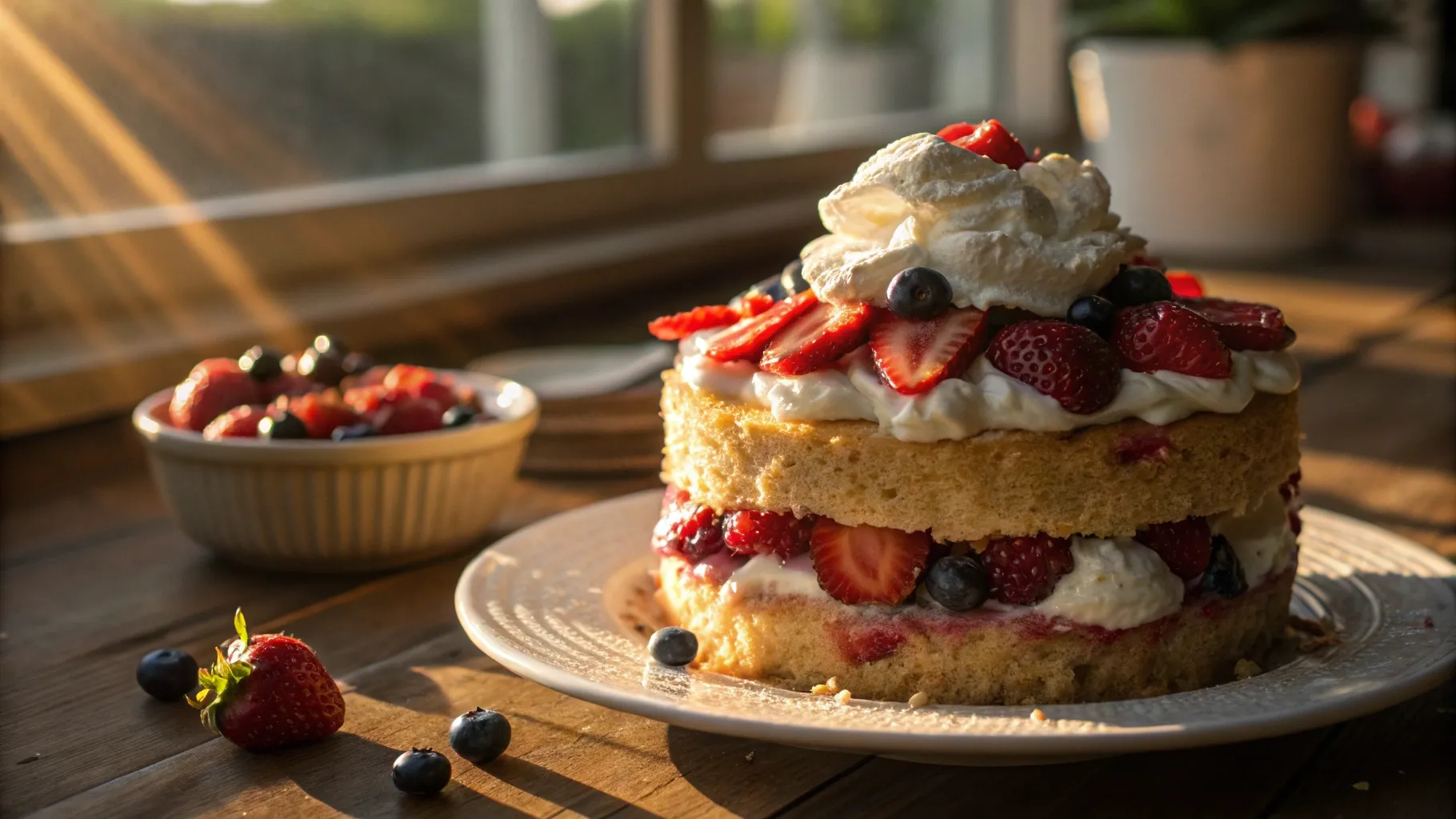 strawberry-shortcake-bliss topped-with-whipped-cream