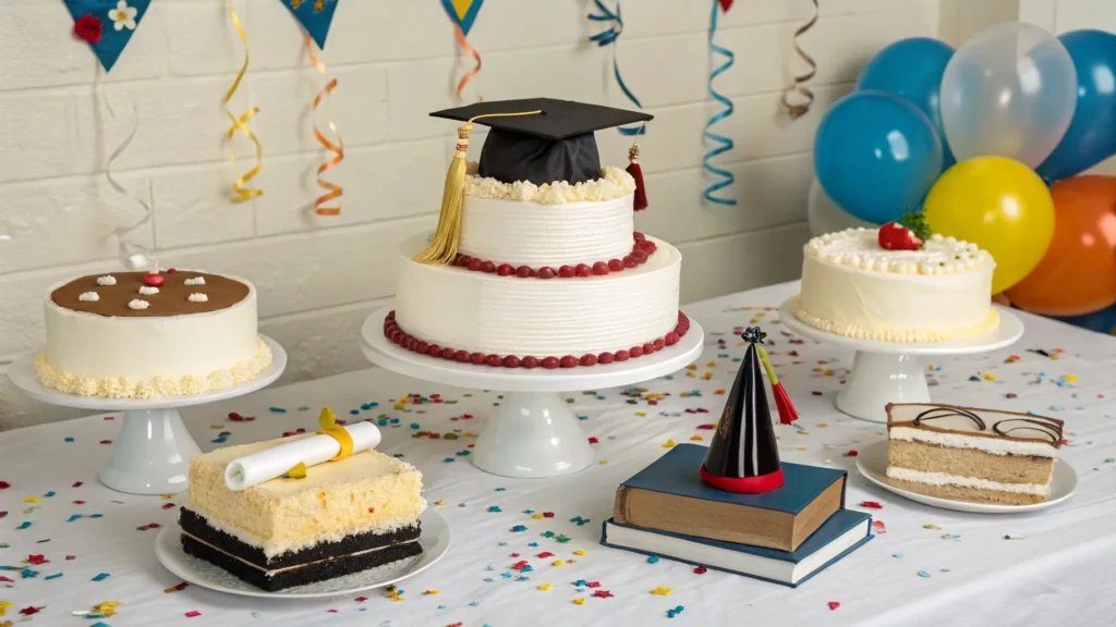 6 graduation cakes