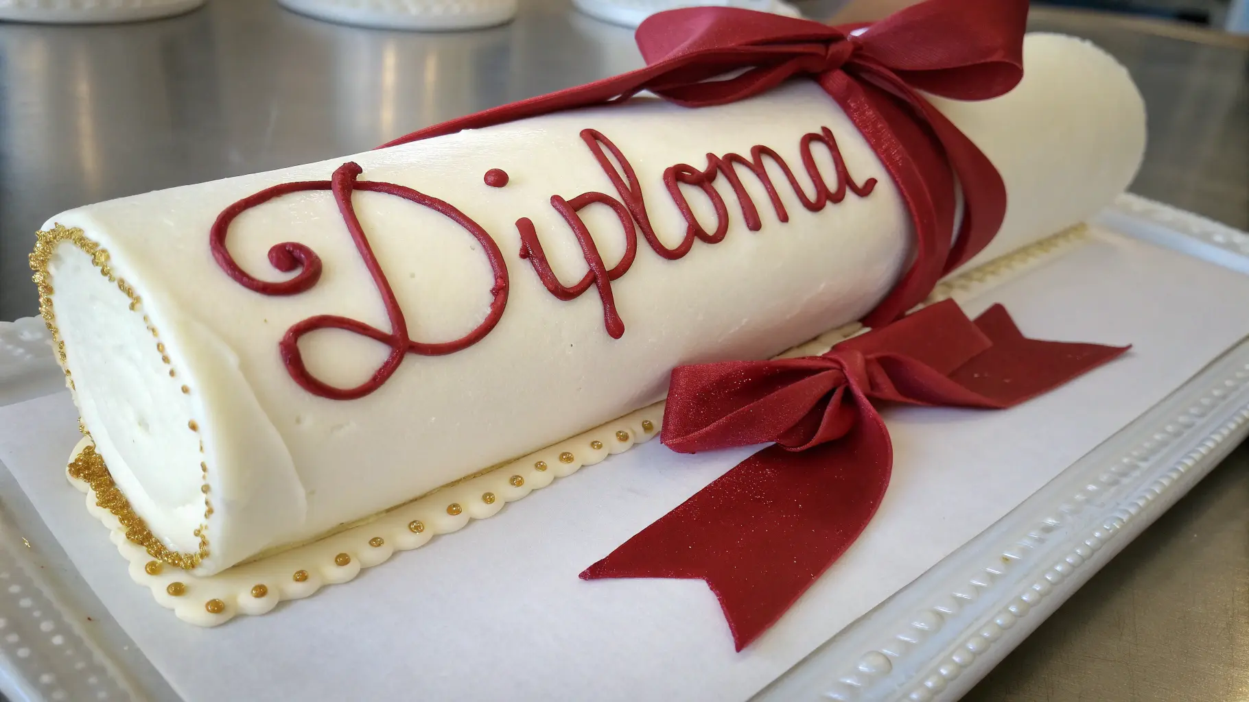 Diploma Scroll Cake