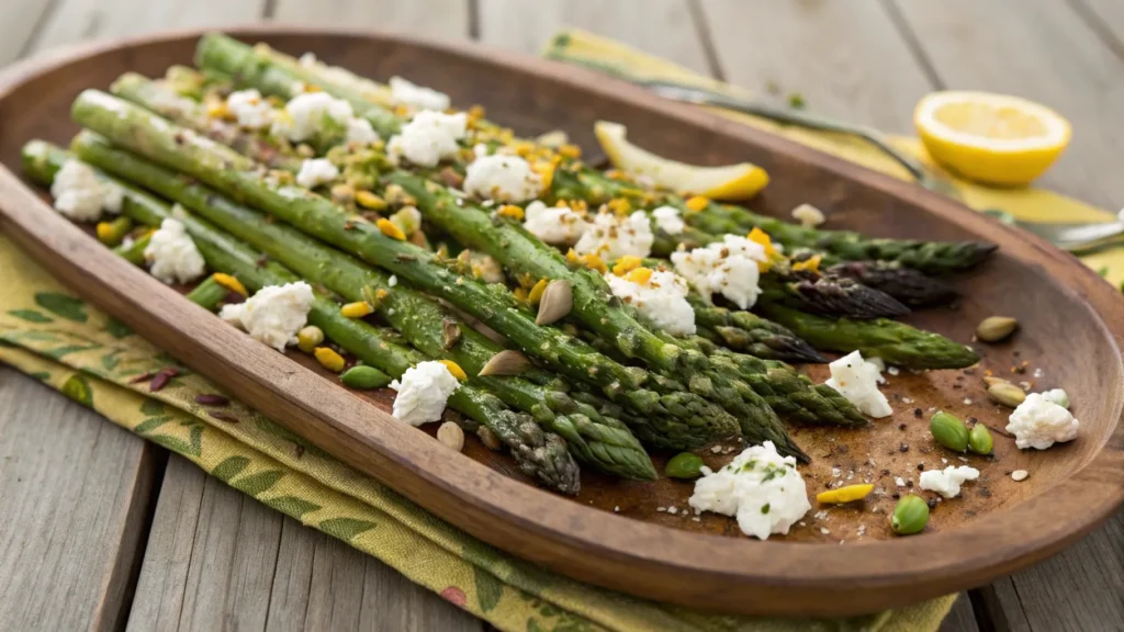 Pistachio & Feta Asparagus Salad