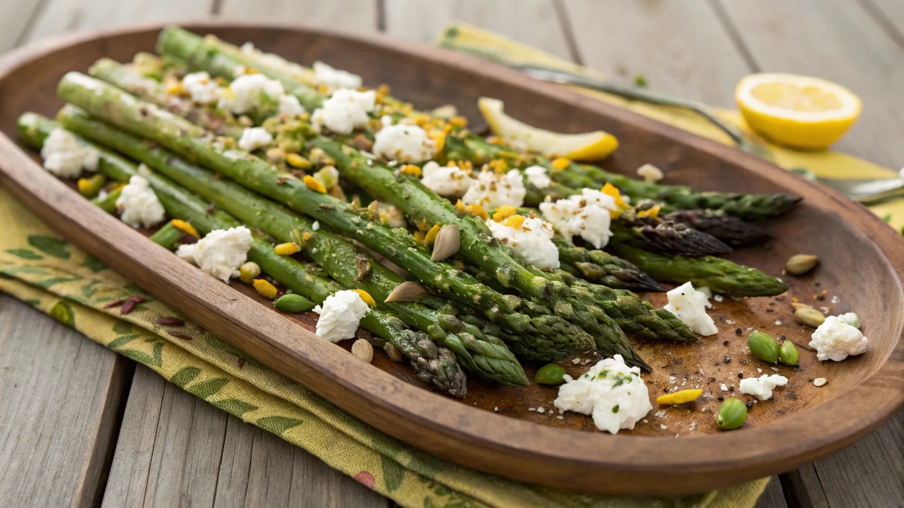 Pistachio & Feta Asparagus Salad