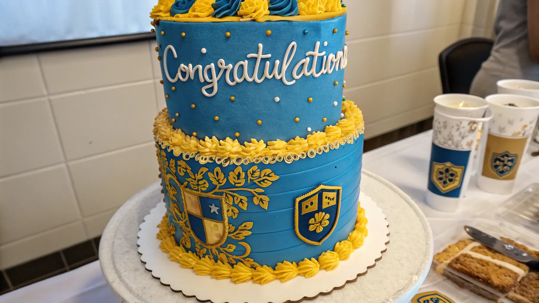 School Colors Theme Cake