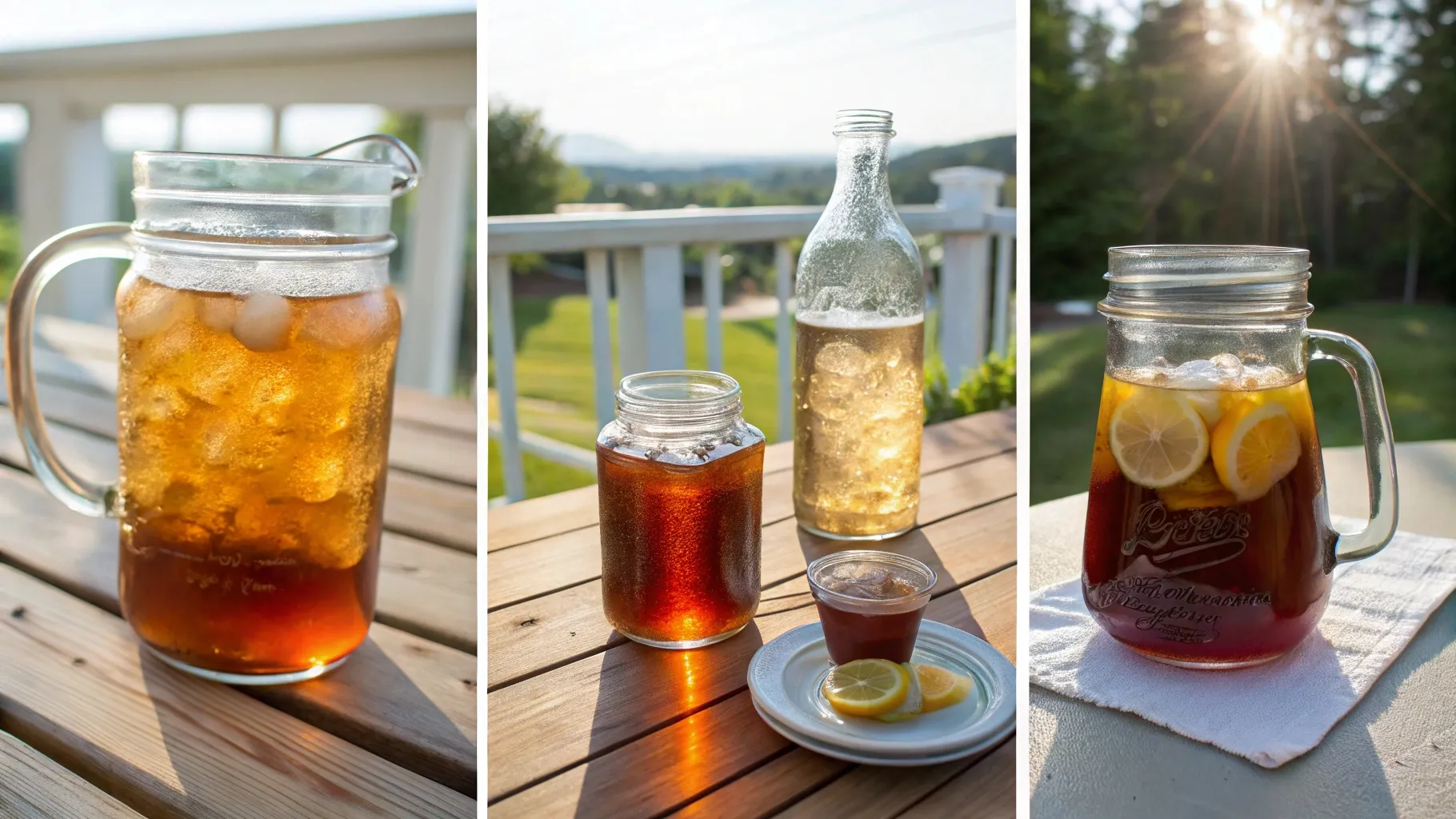 the process of summer iced tea