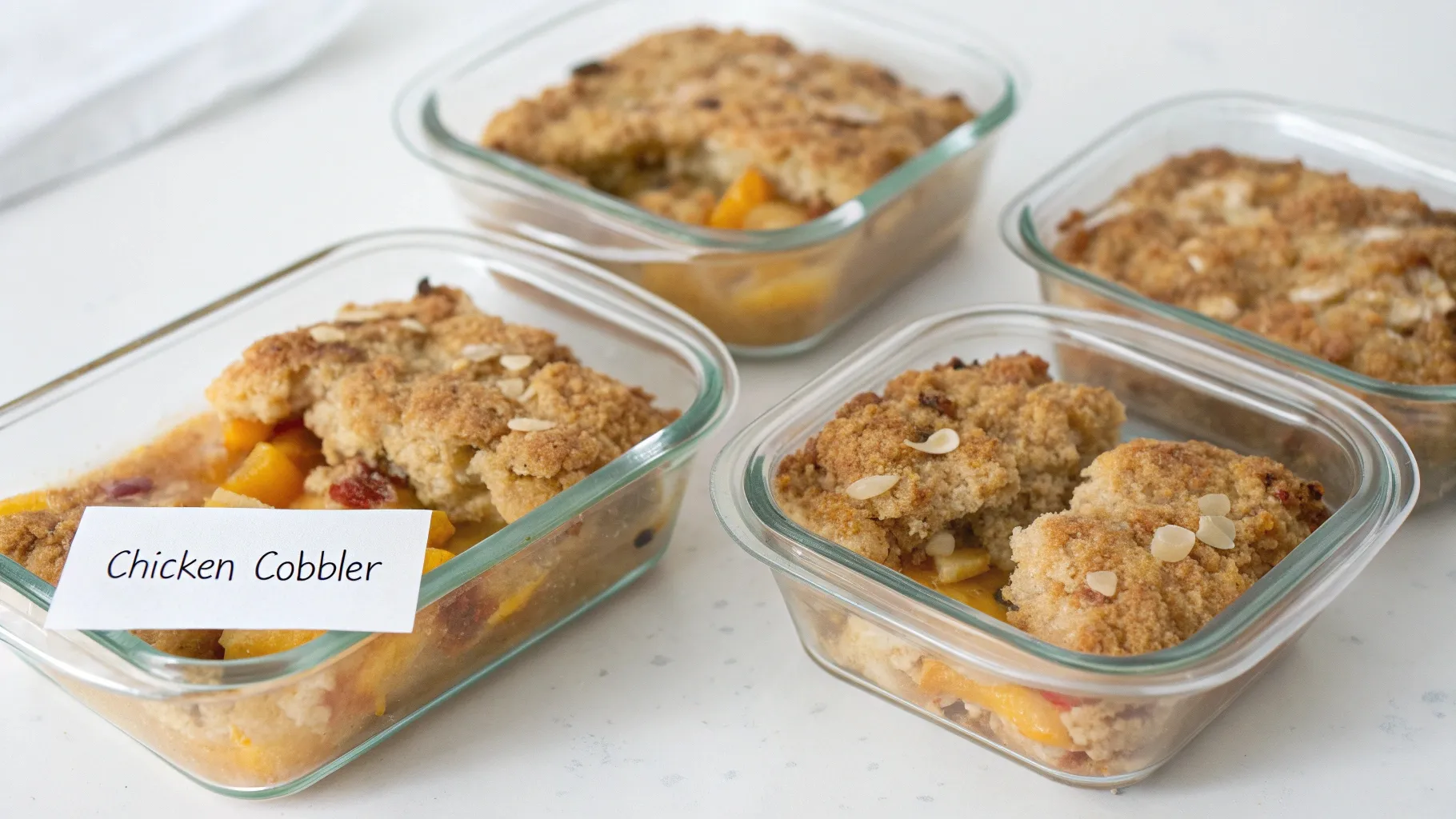 individual Chicken Cobbler in container