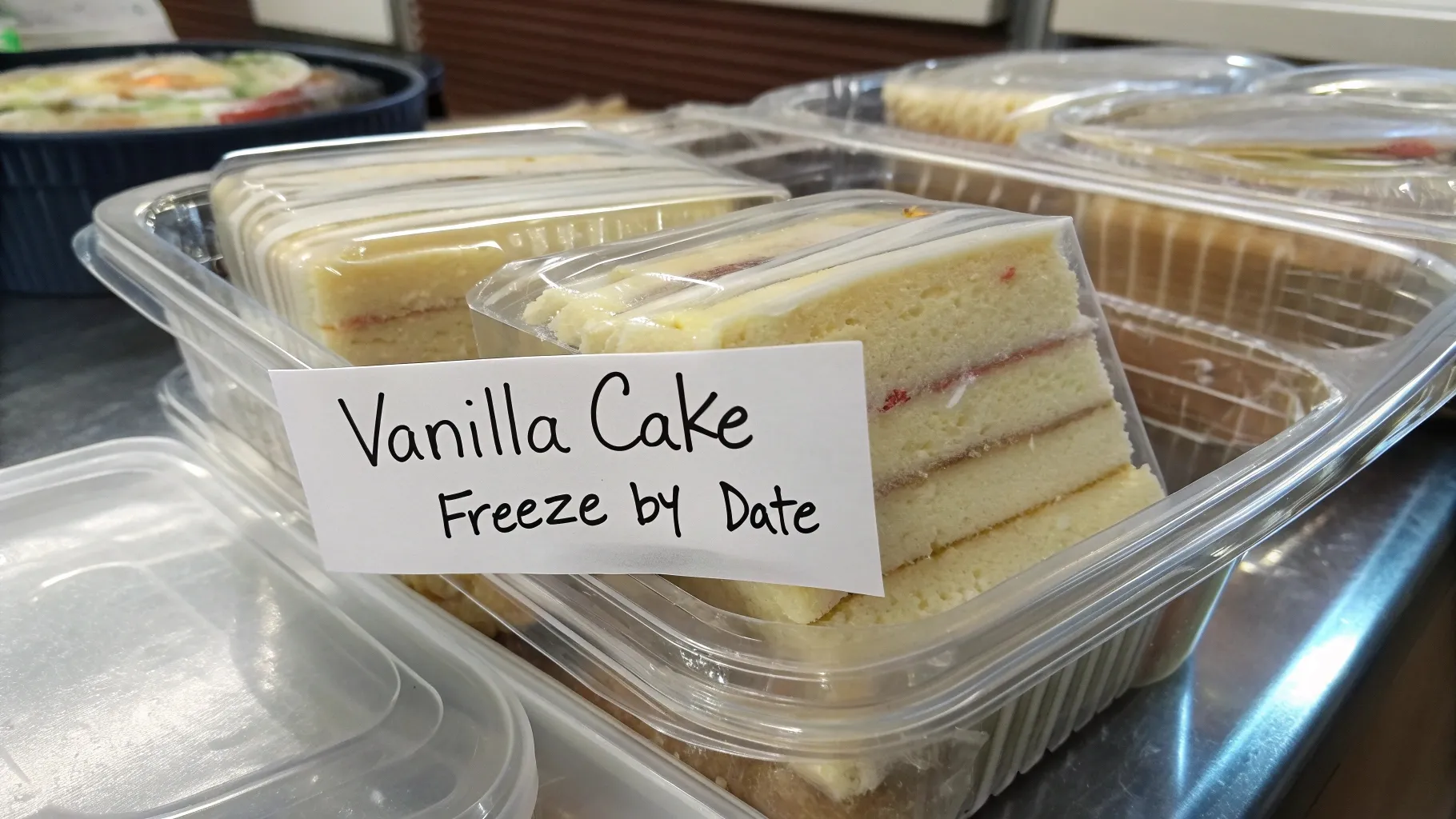 Vanilla Breakfast Cake freeze prep