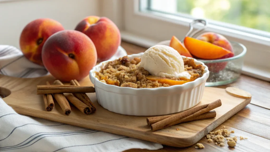 golden-peach-crisp-baked