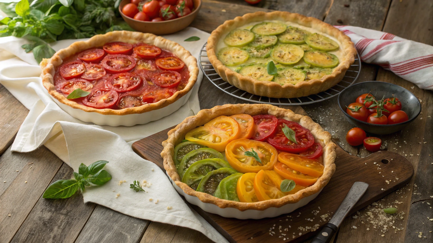 Tomato Pie Variations